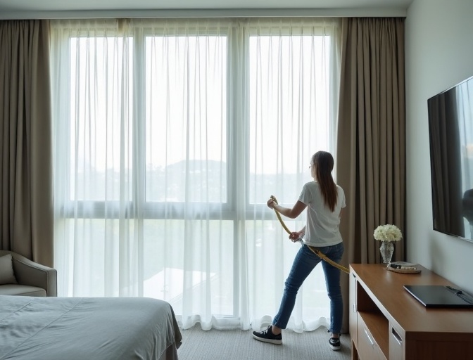 Palm Beach Sheer Curtain Cleaning